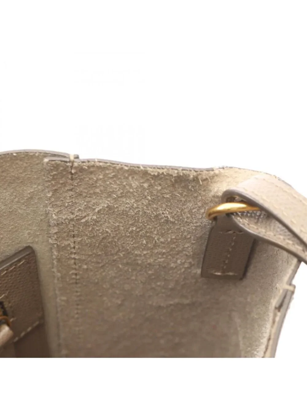Celine Tote Vertical Small Cover 2-Way Gray Leather